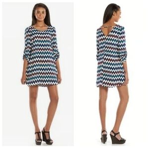 Speechless Chevron Cutout Shift Dress - Juniors XL